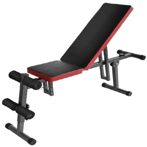 Trade Shop Traesio-panca Regolabile Multifunzione Piana Inclinata Pesi Addominali Bodybuilding -