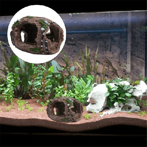 Trade Shop Traesio-decorazione Per Acquario Barile Relitto Grotta Resina Pesci Acqua Ornamento -