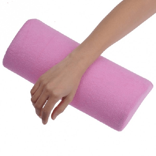 Cuscino Semi Cilindrico Morbido Poggia Mano Unghie Manicure Estetica Massaggio -