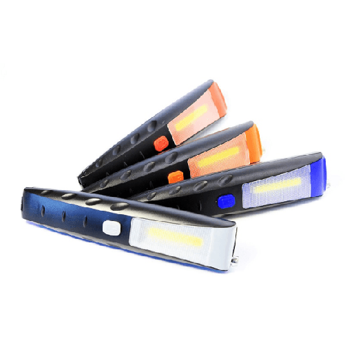 Torcia Lampada Portatile Led Strip Cob + 2 Led Doppia Calamita Estensibile 30 Cm -