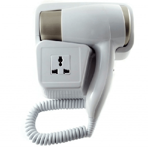 Trade Shop Traesio-asciugacapelli Da Parete 2000w 2 Velocità Albergo Hotel Bagno Phon Capelli Hair Style -