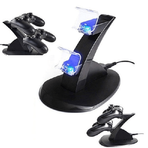Trade Shop Traesio-doppio Caricatore Joypad Playstation 4 Controller Ps4 Dualshock 2 Micro Usb -