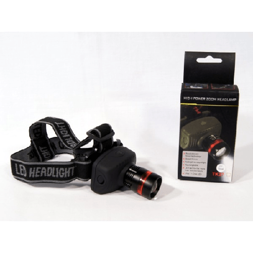 Trade Shop Traesio-torcia Luce Led Lampada Frontale Testa 3w Casco Headlamp Caccia Pesca -