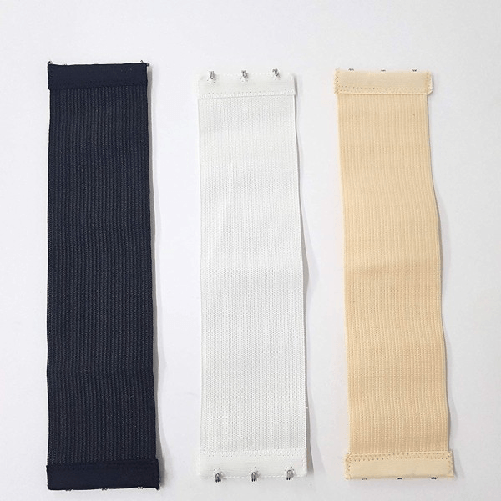 Fibbie Fibbia 3 Pezzi Prolunga Reggiseno Cc39959 Nero Bianco Nudo 3 Ganci 5.5cm -