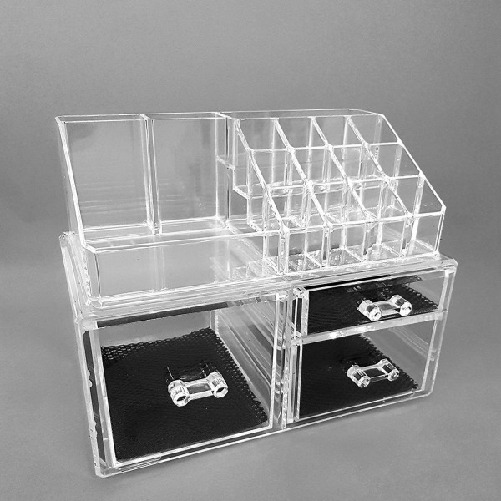 Cleafe-organizzatore Porta Cosmetici Make Up 10257 Espositore Organizer 16 Comparti -