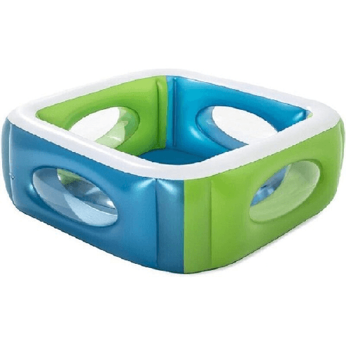 Piscina Per Bambini Window Multi Color Con Oblo' 168x168x56 Cm Piscinetta 51132 -