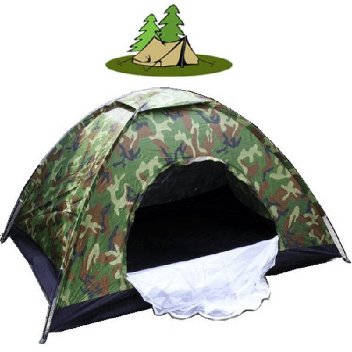 Trade Shop Traesio-tenda Campeggio Canadese 6 Posti Mare Camping Con Zanzariera Sacca Trasporto -