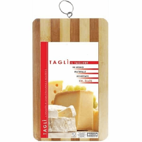 Tagliere In Legno Naturale Resistente Per Alimenti Cucina Casa 30x40cm -
