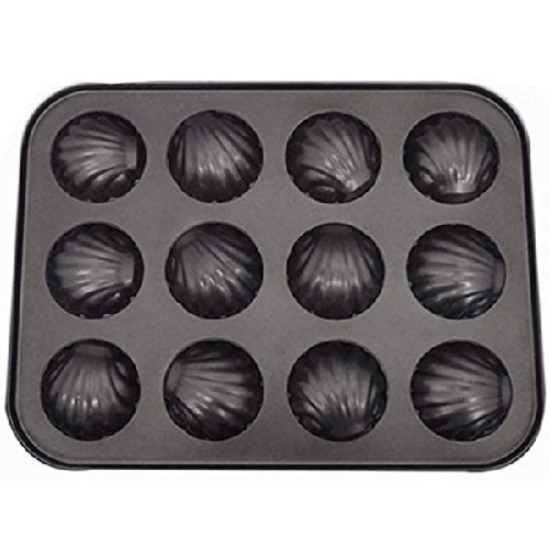Stampo Teglia Vassoio Antiaderente 12 Muffin Cupcake Dolci Conchiglie -