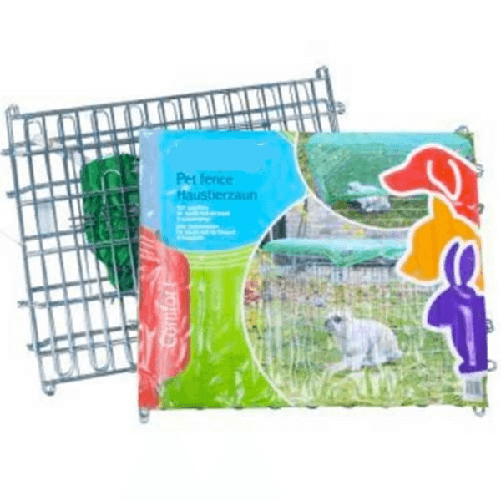 Trade Shop Traesio-recinzione Da Giardino Per Animali Domestici Con Telo Coprisole Reticolato -