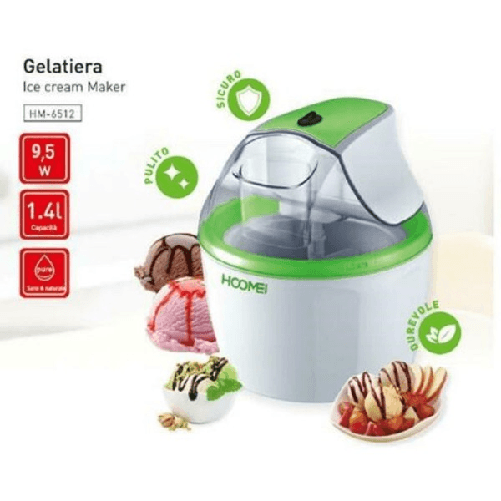 Trade Shop Traesio-gelatiera Autorefrigerante Macchina Per Il Gelato Sorbetto Gelatiere Da Casa 9,5w -