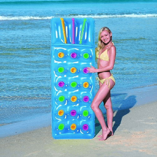 Trade Shop Traesio-materassino Materasso Gonfiabile Singolo Da Mare Piscina Sdraio 188x71cm -