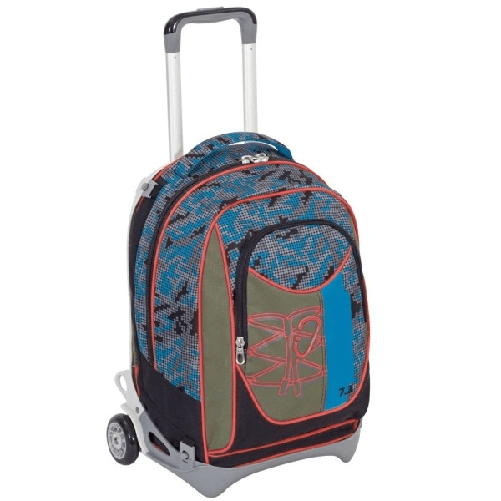 Trade Shop Traesio-zaino Scuola Ragazzi Trolley 3in1 New Jack Bitmap Con Carrello Rimovibile -