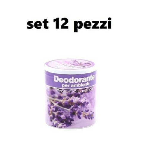 Trade Shop Traesio-set 12 Deodoranti Barattolo Profumo Ambiente Assorbi Odori Fragranza Lavanda -
