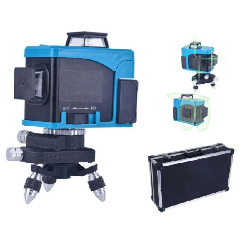 Trade Shop Traesio-livella Laser Tracciatore 12 Linee Autolivellante 360o Con Telecomando Art.94460 -