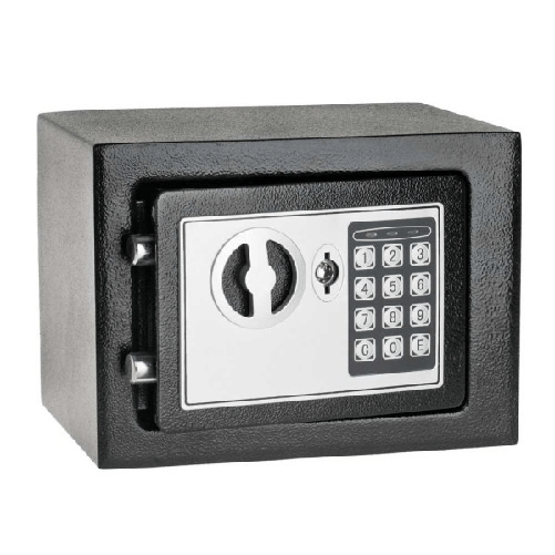Cassaforte Digitale In Acciaio Con Tastierino E Chiave Per L'apertura Manuale -