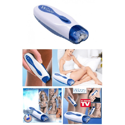 Epilatore Wizz It Portatile Wizzit Depilatore Donna Kit Manicure Con Astuccio -