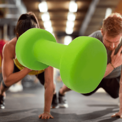 Trade Shop Traesio-manubrio Singolo 8 Kg In Vinile Allenamento Esercizi Casa Palestra Workout Fit -