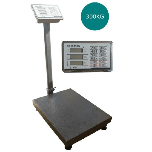 Bilancia Industriale Da Terra Con Piattaforma Display Digitale Peso 300 Kg -