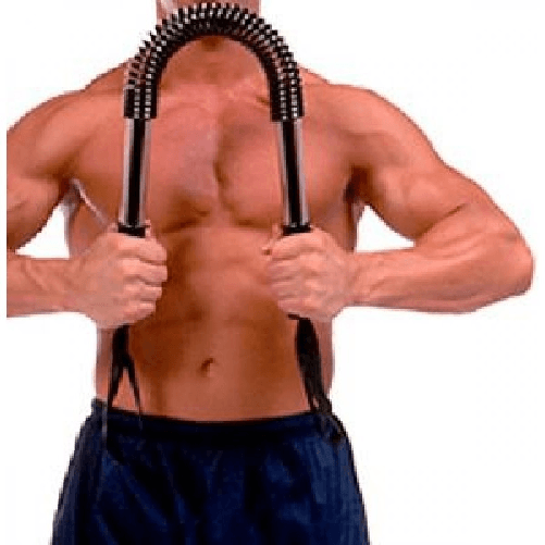Trade Shop Traesio-power Twister Barra Attrezzi Palestra Molla Fitness Body Building Allenamento -