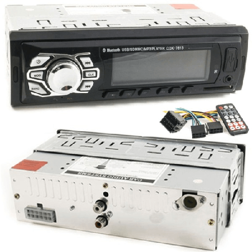 Trade Shop Traesio-autoradio Stereo Auto Bluetooth Fm Mp3 Slot Usb Sd Aux Cdx-7613 Con Telecomando -