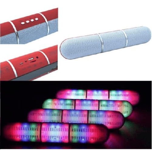 Trade Shop Traesio-cassa Speaker Bluetooth Fm Tf Aux Usb Vivavoce Pulse Led Ipod Smartphone Tablet -