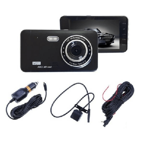 Dvr Telecamera Videoregistratore Per Auto 2 Telecamere Hd Display 4" Gt19 -