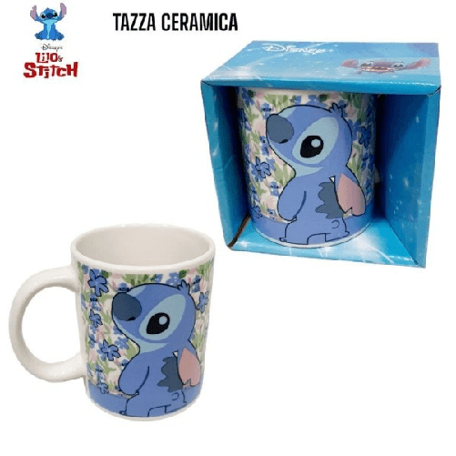 Trade Shop Traesio-tazza Mug In Ceramica Lilo & Stitch 325 Ml Tazze Colazione Bambina Regalo -