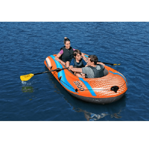 Trade Shop Traesio-canotto Gonfiabile Kondor Elite 3000 246x122x45cm Con Remi Pompa Fiume Lago 61145 -