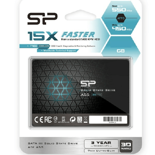 Hard Disk Interno Ssd 512gb High Sata 3 2,5'' Per Computer Desktop Laptop Sp A55 -