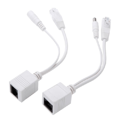 Trade Shop Traesio-power Over Ethernet Adattatore Iniettore Estrattore Passivo Poe Kit Cavo Cat5 -