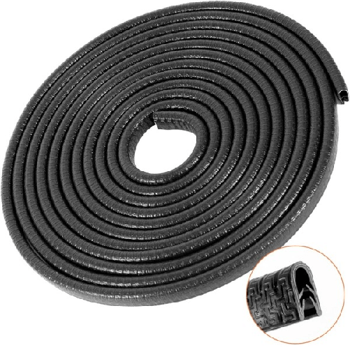 Protezione Portiera Auto Forma A U Bordi Antigraffio Strisce Protezione Nero 5mt -