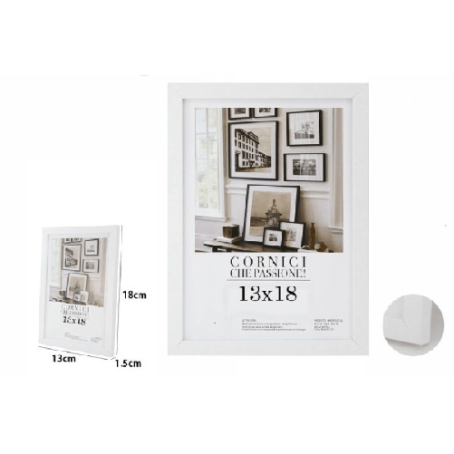 Cornice Per Foto Fotografie Quadri Tele Poster Portafoto 13 X 18 Cm Bianca 63146 -