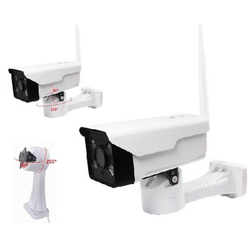 Trade Shop Traesio-telecamera Esterna Ip Camera Hd 1080p Wireless Led Ir Lan Micro Sd Robotizzata -