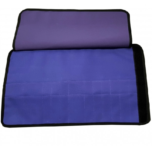 Astuccio Porta Attrezzi 24 Tasche Chiusura Roll On Estetista Parrucchiere -