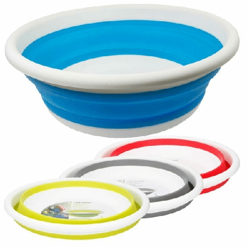 Trade Shop Traesio-bacinella Secchio Pieghevole Salvaspazio 38cm Rotondo Casa Giardino In Plastica -