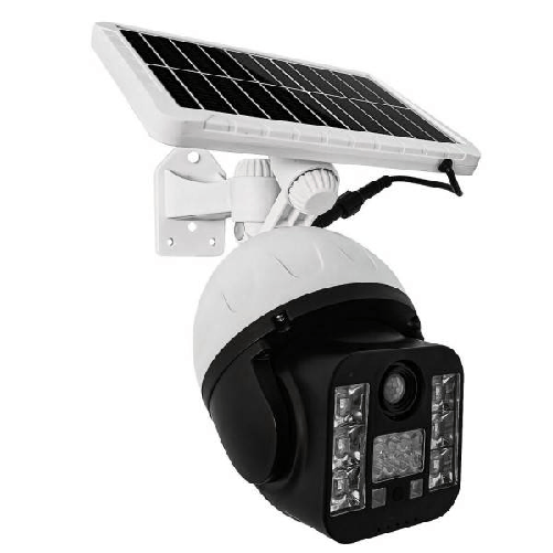 Trade Shop Traesio-telecamera Finta Sicurezza Luce Lampada Solare Con Sensore Di Movimento 60 W Led -