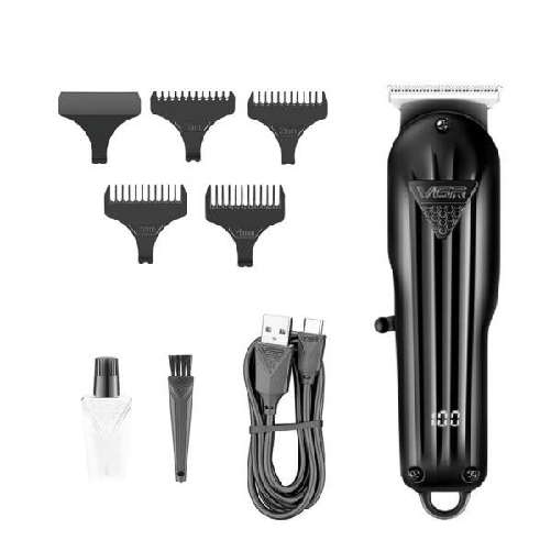 Trade Shop Traesio-tagliacapelli Barba Professionale A Batteria Ricaricabile Display Digitale V-982 -