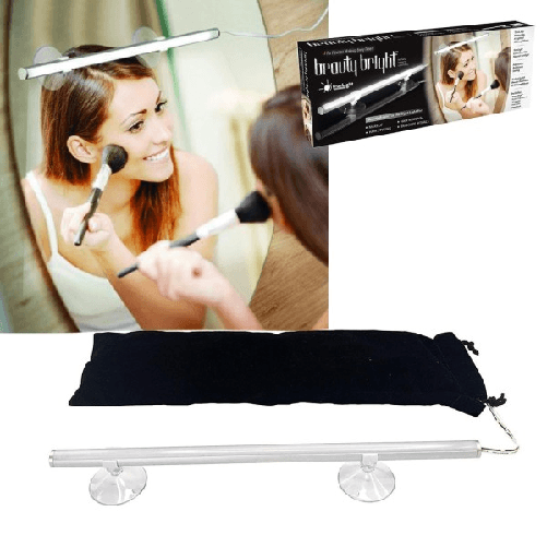 Applique Lampada Da Parete Specchio A Led Con Ventose Per Make Up Usb 6500k -