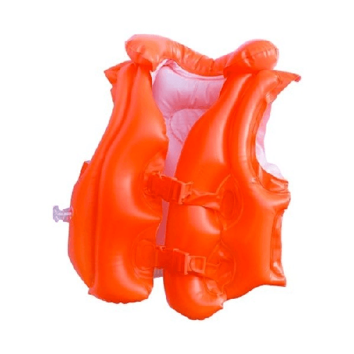 Giubbotto Salvagente Giubbino Salvataggio Gonfiabile Bambini 50 X 47 Cm -