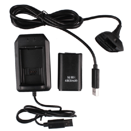 Trade Shop Traesio-batteria Battery Pack 4800 Mah Aggiuntiva Per Joystick Controller Per Xbox 360 -