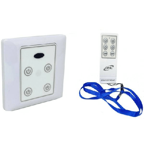 Trade Shop Traesio-interruttore Luci Led Con Telecomando Wireless Controllo Remoto 4 Canali 220v -