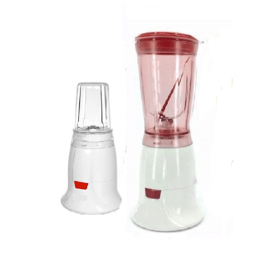 Trade Shop Traesio-frullatore 200 Watt Robot Da Cucina 2 In 1 Frullatori Macina Caffè Grani + Pulse -