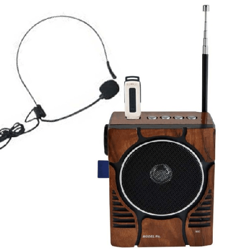 Cassa Ricaricabile Speaker Con Torcia E Microfono Radio Fm Karaoke Usb Mp3 Sd -