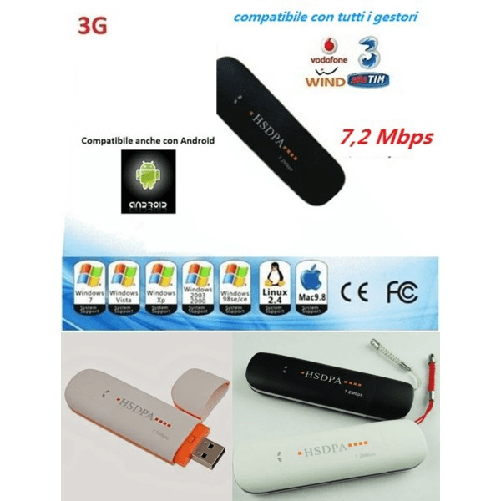Trade Shop Traesio-chiavetta Internet Key 3g Modem Usb Antenna Universale Per Android Tablet Pc -