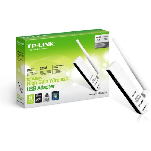 Trade Shop Traesio-adattatore Usb Wireless N 150mbps, Antenna Esterna 4 Dbi Ad Alto Guadagno Wps -