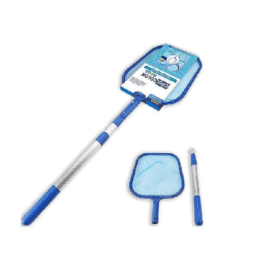 Trade Shop Traesio-retino Raccogli Foglie Con Asta Telescopica Da 135 Cm Per Pulizia Piscina 42389 -