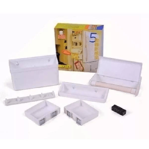 Set Scaffali A Combinazione Magnetica 5in1 Magnete Frigorifero Multifunzionale -