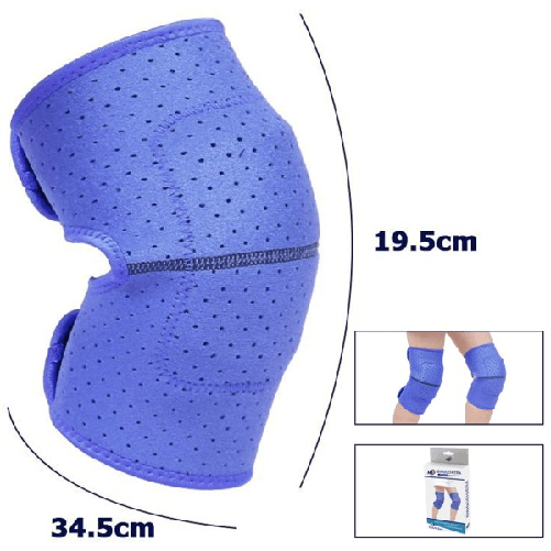 Trade Shop Traesio-coppia Ginocchiere Fascia Tutore Anallergica Lavabile Per Bambini Colore Blu S -