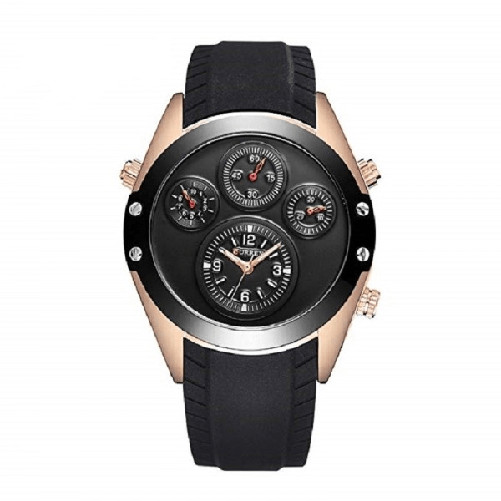 Trade Shop Traesio-moda Unico Del Cruscotto Curren Polso Orologio Da Uomo Silicone Decor 8141 -